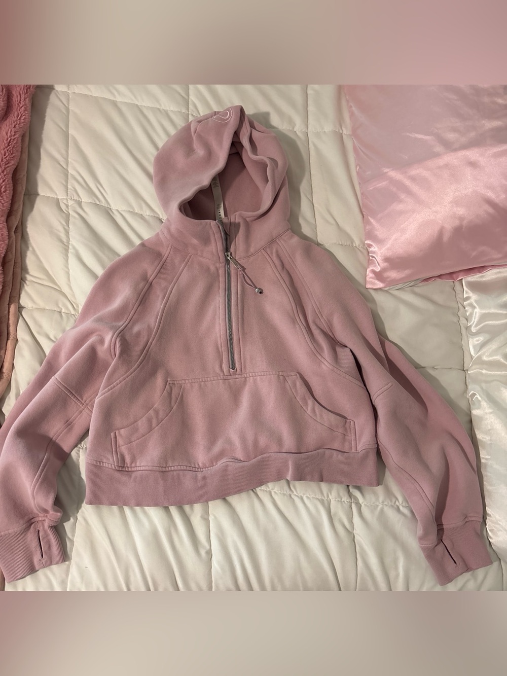 Women's lululemon Pink Quarter ZipHooded Pullover